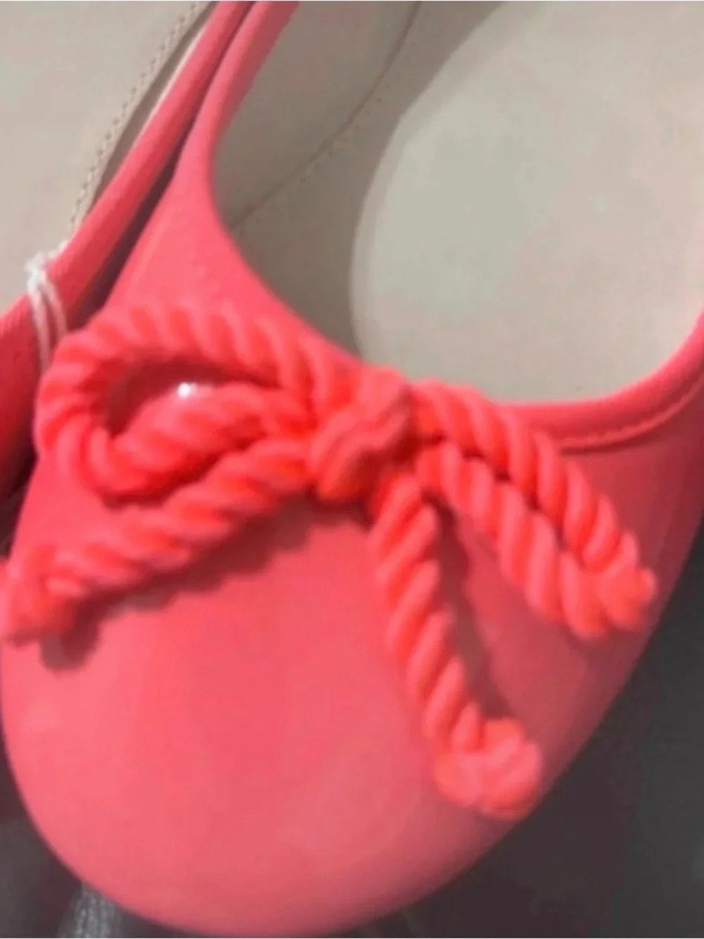 Zara Girls coral ballet flats USA ( 4 T) Europa 36